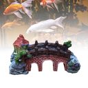 Fish Tank Aquarium Landscape Rockery Fake Bridge Landscaping