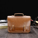 New Business Crazy Horse PU Briefcase Men's Horizontal