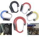 Hybrid Gear Clip - Carabiner Rotating Hook Non-Locking
