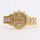 Women's Fashion Diamond Digital Calendar Three Eyes Quartz