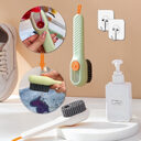 Multifunctional Soft-bristled Shoe Brush Long Handle Automatic Liquid