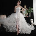 Short Front And Back Length Small Trailing Wedding