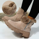 Thick Plush Snow Boots Women Faux Suede Non-slip