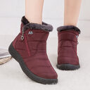 Waterproof Snow Boots Plush Warm Winter Shoes Casual