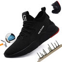 Indestructible Steel Toe Sneakers Men Women Lightweight Work