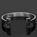 New Titanium Steel Personality Digital Text Bracelet
