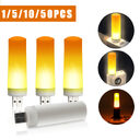 USB Atmosphere Light LED Flame Flashing Candle Lights