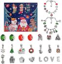 Christmas Advent 24 Countdown Calendar Gift Box Bracelet