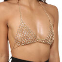 Leisure Nightclub Body Chains Artificial Diamond Chest Necklace