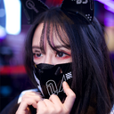 Punk Mask Cat Ears Headband Function Two-dimensional Sci-fi