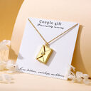 European And American Style Jewelry Envelope Necklace Carved