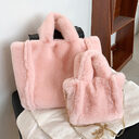 Winter Bags Chain Plush Handbag Totes Women Shoulder