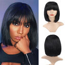 European And American Wigs With Bangs Bob