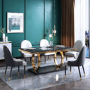 Modern Household Simple Slate Dining Table And Chair