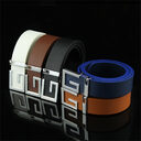 Men's And Women's Fashionable Simple Smooth Buckle Belts