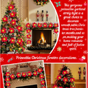 Led First Grade Christmas Lights With Red Flowers