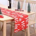 Christmas Table Flag Double Printing Snowman Mat