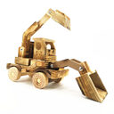 Wooden Excavator Model Toy Large