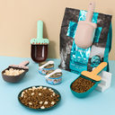 Snack Bag With Canned Spoon Embedded In Shovel