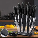 A Full Set Of Kitchen Knives 17 Stainless