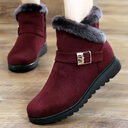 Winter Boots Women Warm Plush Snow Zipper Comfort