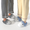 Waterproof Gradient Shark Cotton Slipper