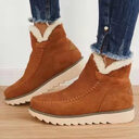 Flats Shoes Women Winter Snow Boots Warm Plush