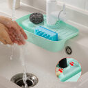 Anti-skid Mat Kitchen Rag Sponge Wiping Drain Storage