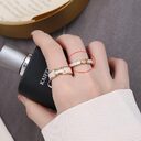 Champagne Gold Bone Light Luxury High Jewellery Ring