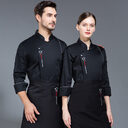 Creative Solid Color Printing Chefs' Work Clothes