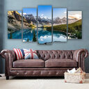 5 Piece Canvas Wall Arts Moraine Lake