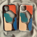Color Block Contrast Geometry Suitable For 13 Mobile