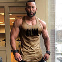 Fitness Men Shirt Slim Fit Vests Mesh Singlets