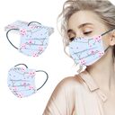 10PCS Disposable Facial Mask Spring Printing