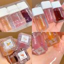 Small Square Lip Gloss Transparent Glass Moisturizing