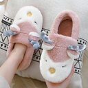 Christmas Shoes Winter Home Slippers Elk Plush Bedroom