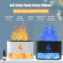 New Flame Humidifier Aromatherapy Machine Crystal Salt Stone