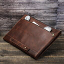 Protective Case Crazy Horse Oil Leather Zipper Laptop