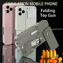 Folding Pistol Bullet Automatic Shell Throwing Toy Creative