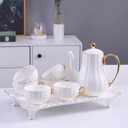 Gold Painted Living Room Coffee Cup Tea Set