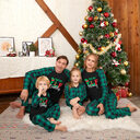 Printed Autumn Winter Christmas Set Parent-child Home Wear