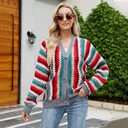 Knitted Female Single-breasted Cardigan Sweater