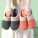 Unisex Winter Slippers Corduroy Shoes Couples Bedroom Women
