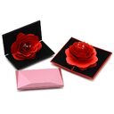 Diamond Shaped Vibrato With Rotating Rose Ring Box
