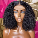 Sunper Queen Short Bob Wig Jerry Curly Human