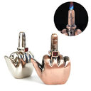 New Metal Creative Finger Lighter Inflatable Butane Direct