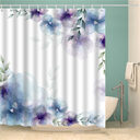 Nordic Fashionable Butterfly Shower Curtain Suit