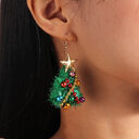 New Christmas Tree Earrings Felt