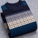 Sweater Men Winter Thin Fce O-ne Thermal Clothes