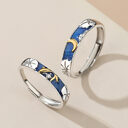Lotus Pond Moonlight Couple Pair Ring Style
